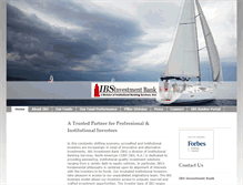 Tablet Screenshot of ibsinvestmentbank.com